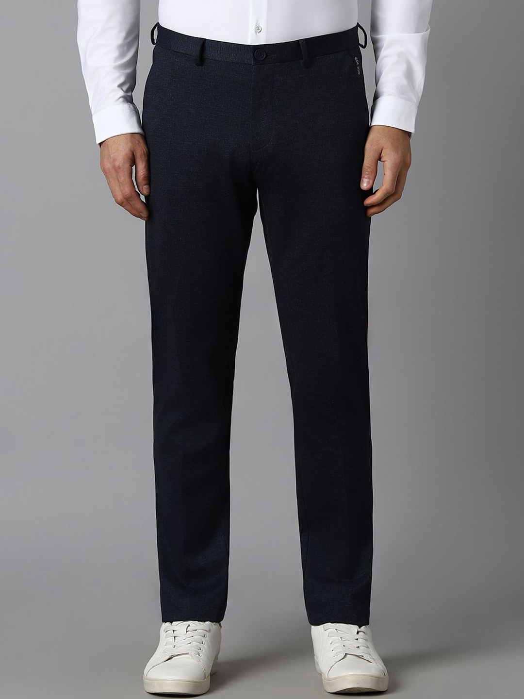 

Louis Philippe Sport Men Slim Fit Formal Trousers, Navy blue