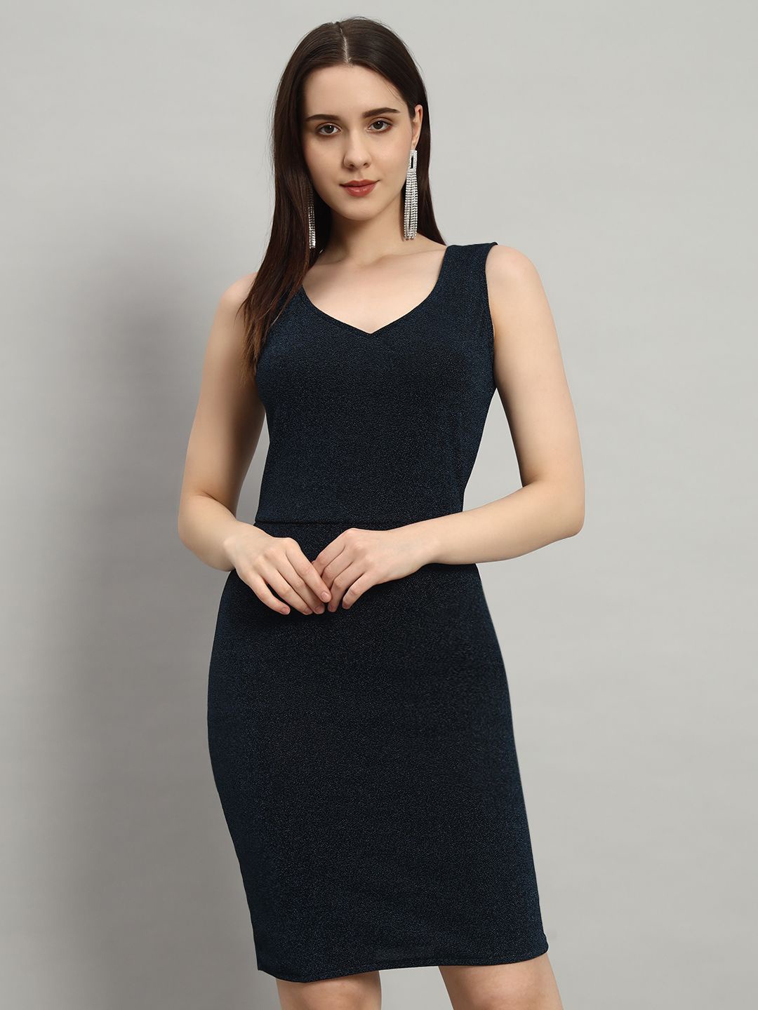 

VAARARO Women Bodycon Mini Dress, Blue