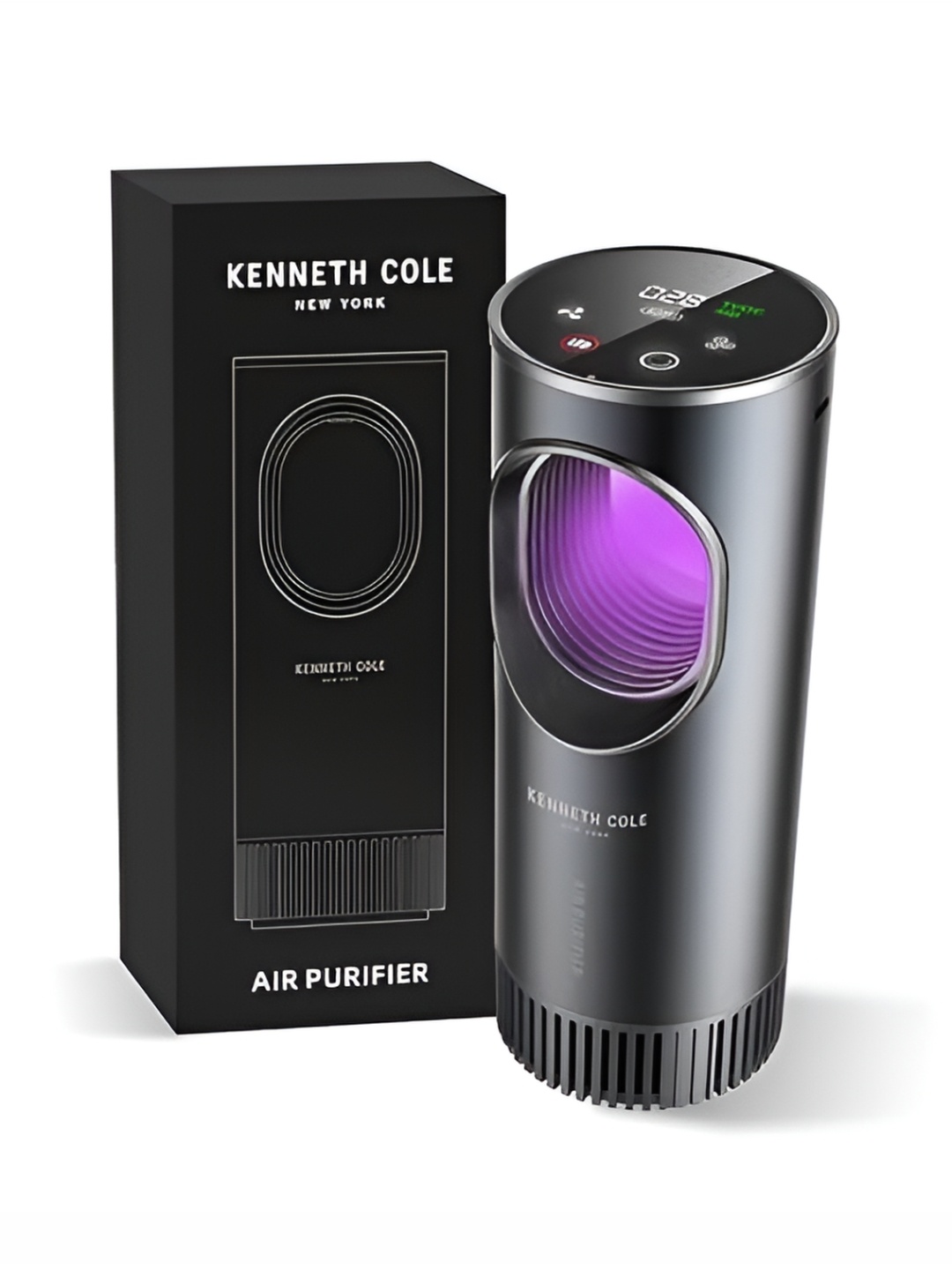 

Kenneth Cole Black Portable Air Purifier With True HEPA Filter