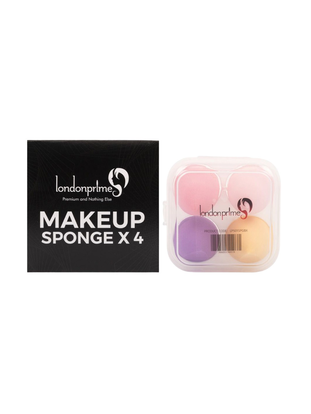 

LONDONPRIME Set Of 4 Make Up Sponge With Gift Box, Yellow