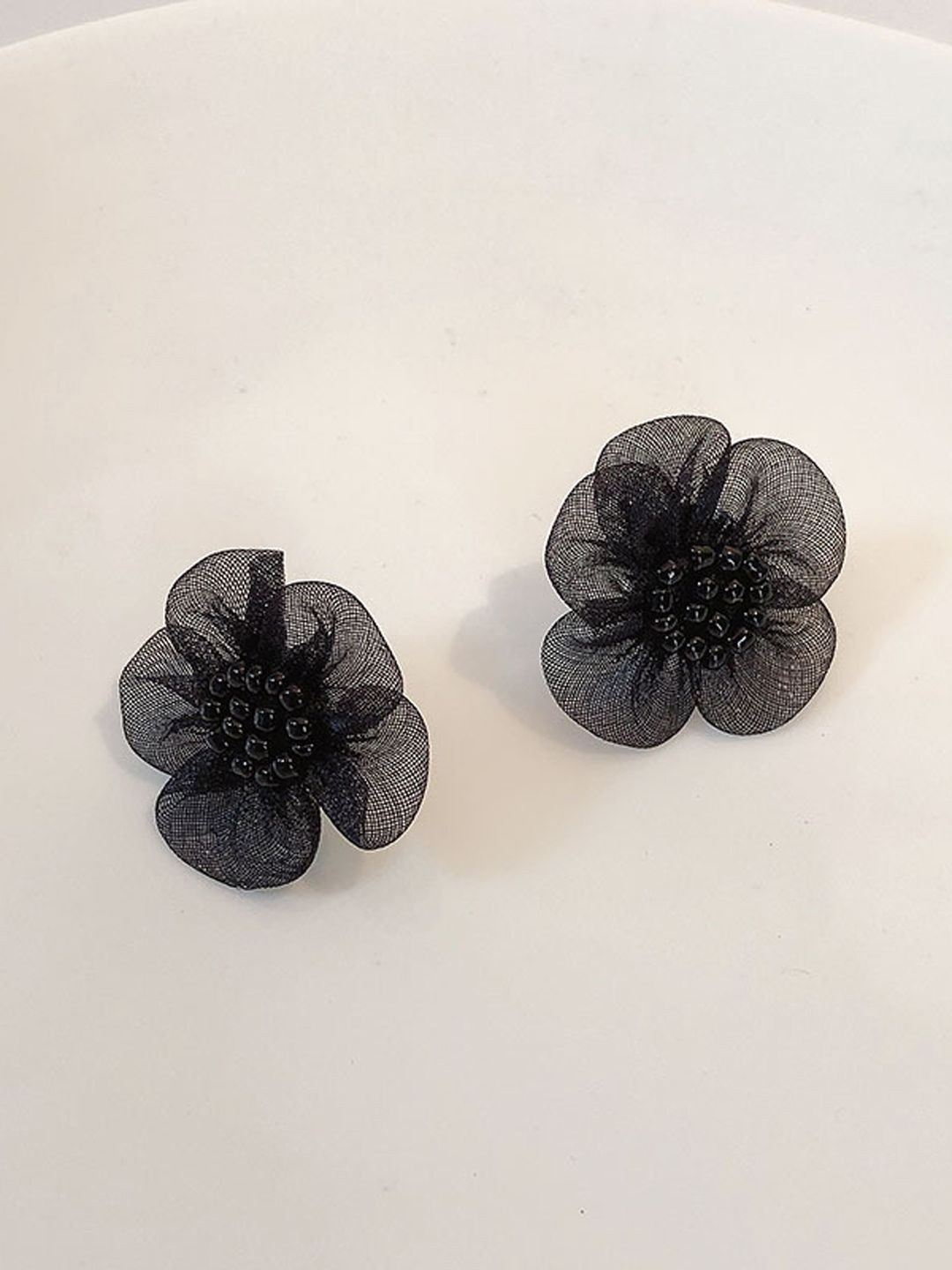 

Krelin Floral Antique Studs, Black