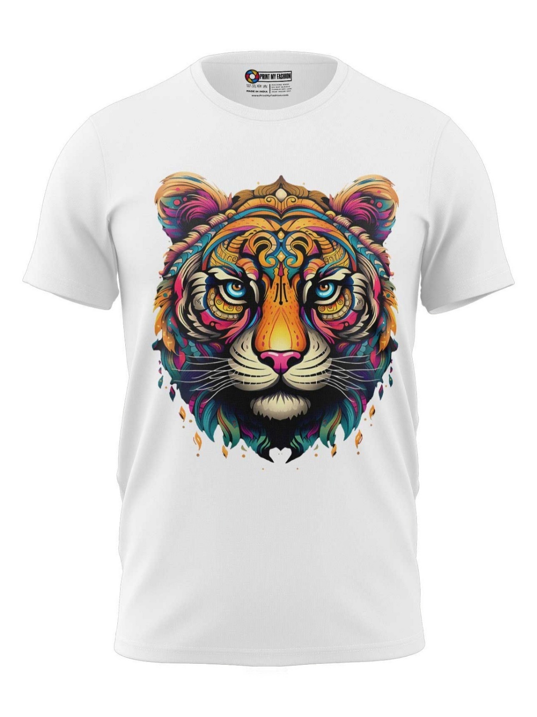 

Print My Fashion Boys Graphic Printed Round Neck Cotton T-shirt, White