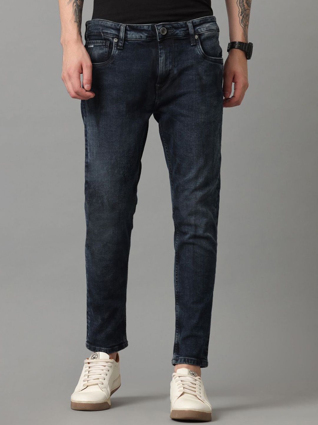 

Voi Jeans Men Skinny Fit Light Fade Stretchable Jeans, Blue