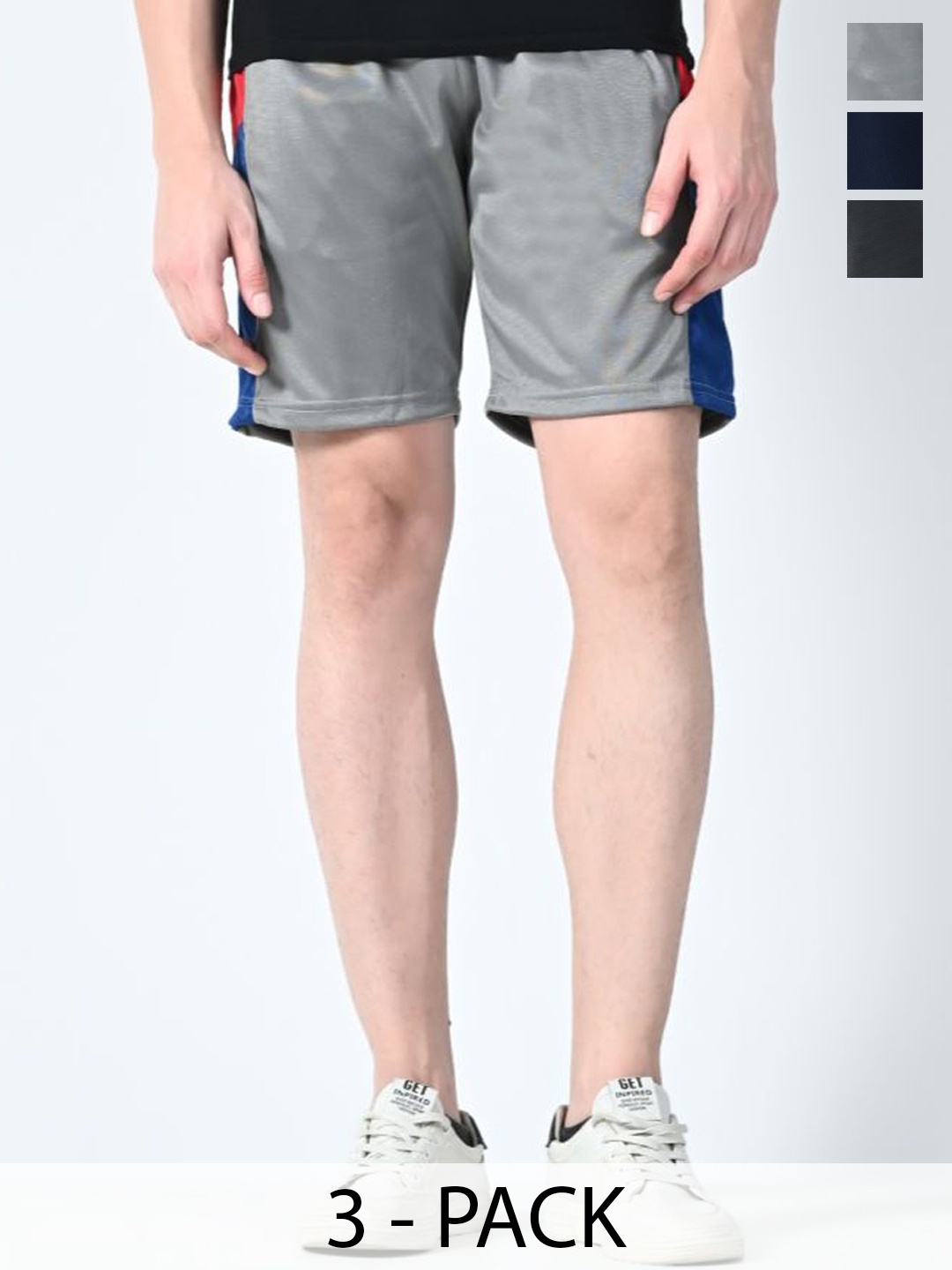 

BAESD Men High-Rise Shorts, Grey