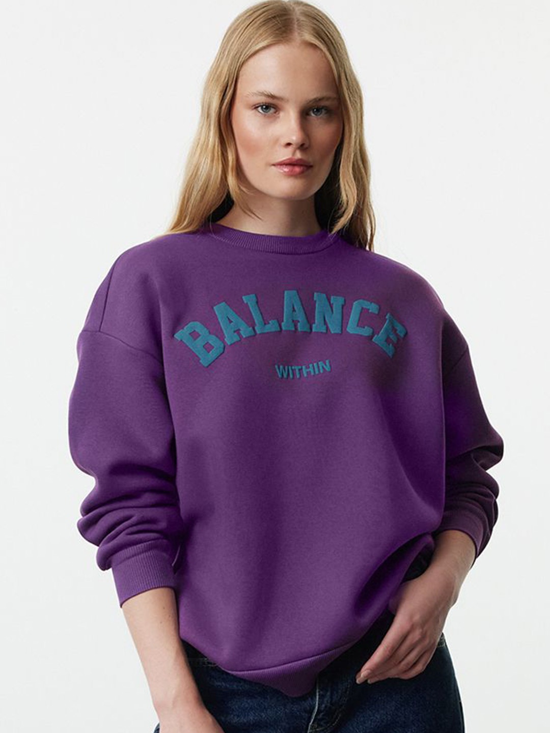 

Trendyol Women Printed Sweatshirt, Na
