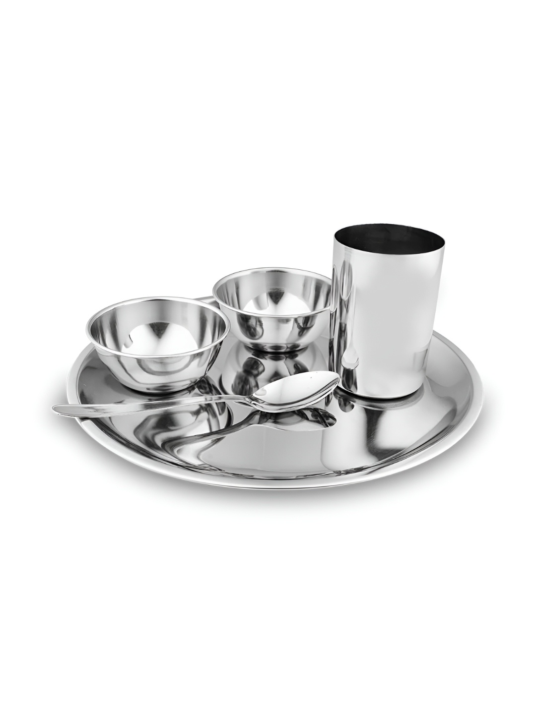 

Shri & Sam Silver-Toned 5 Pieces Stainless Steel Dinner Set