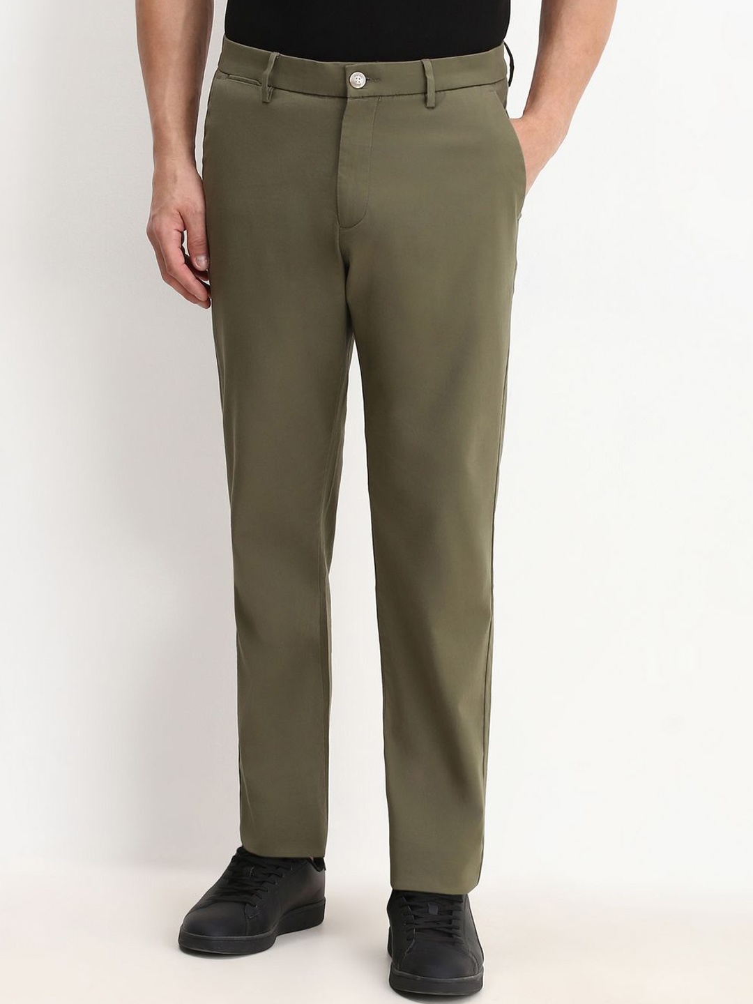 

Allen Solly Men Trousers, Olive