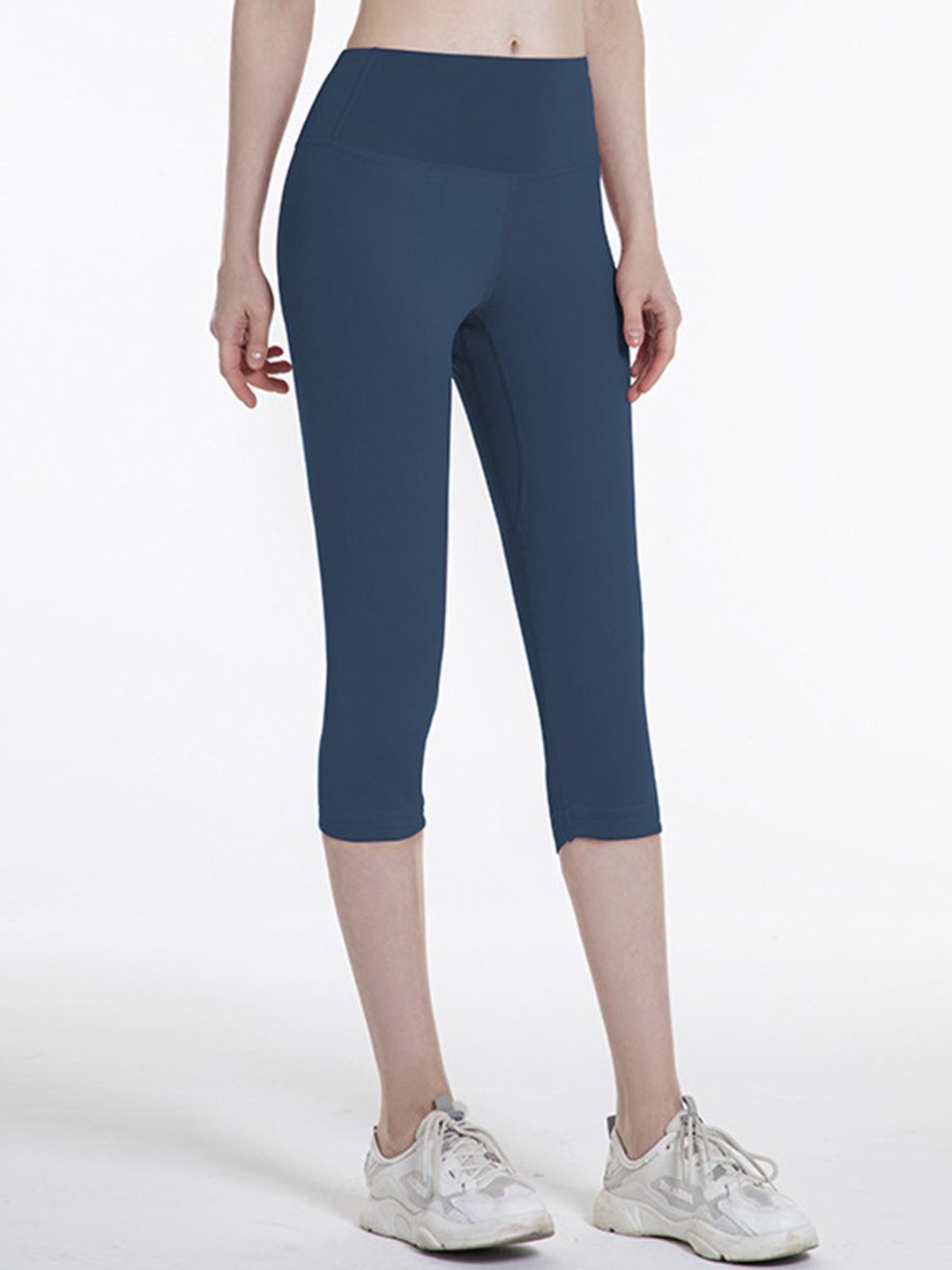 

StyleCast Women Solid Slim-Fit Yoga Tights, Blue