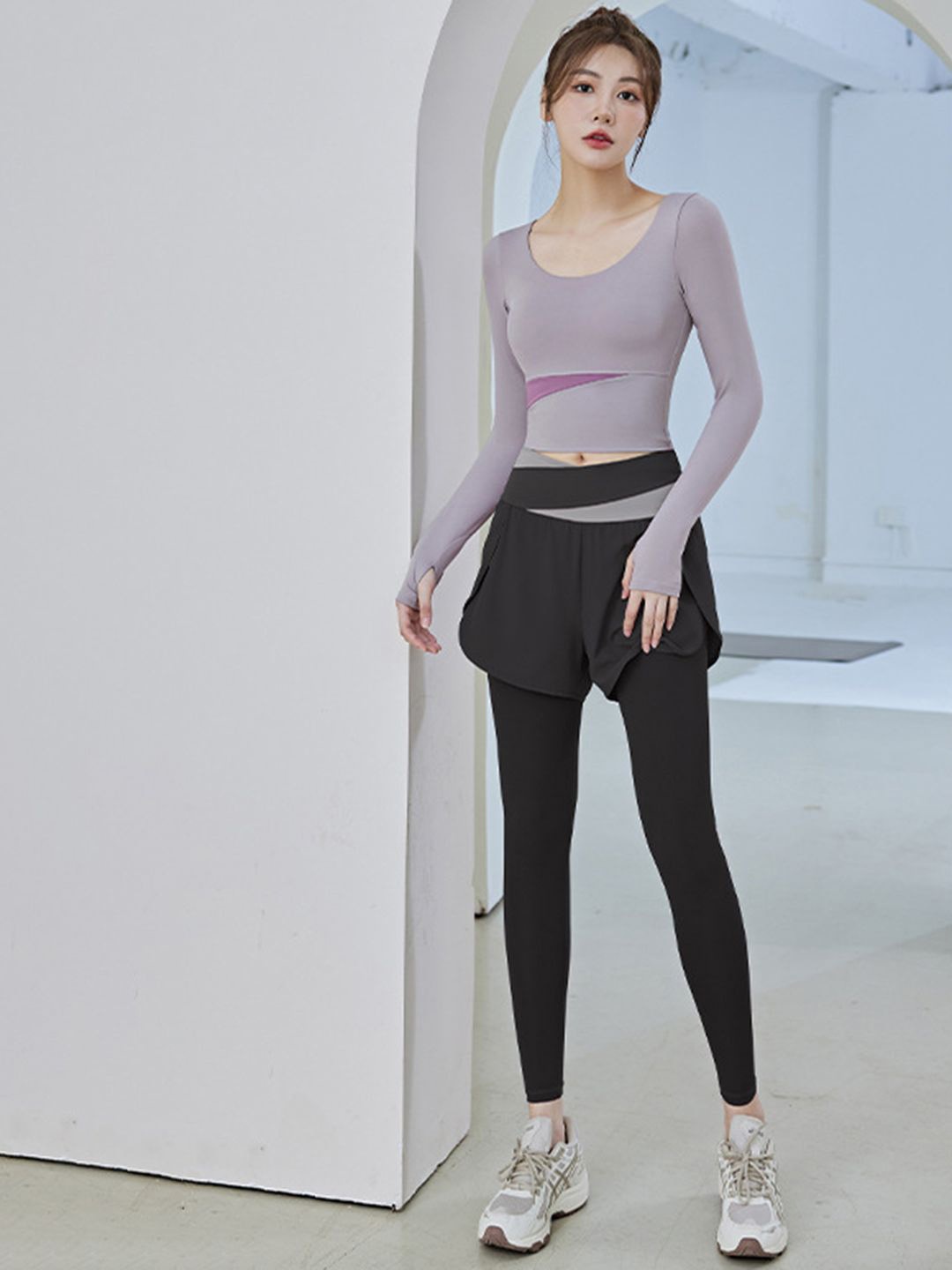 

StyleCast High Rise Slim Fit Tracksuit, Purple