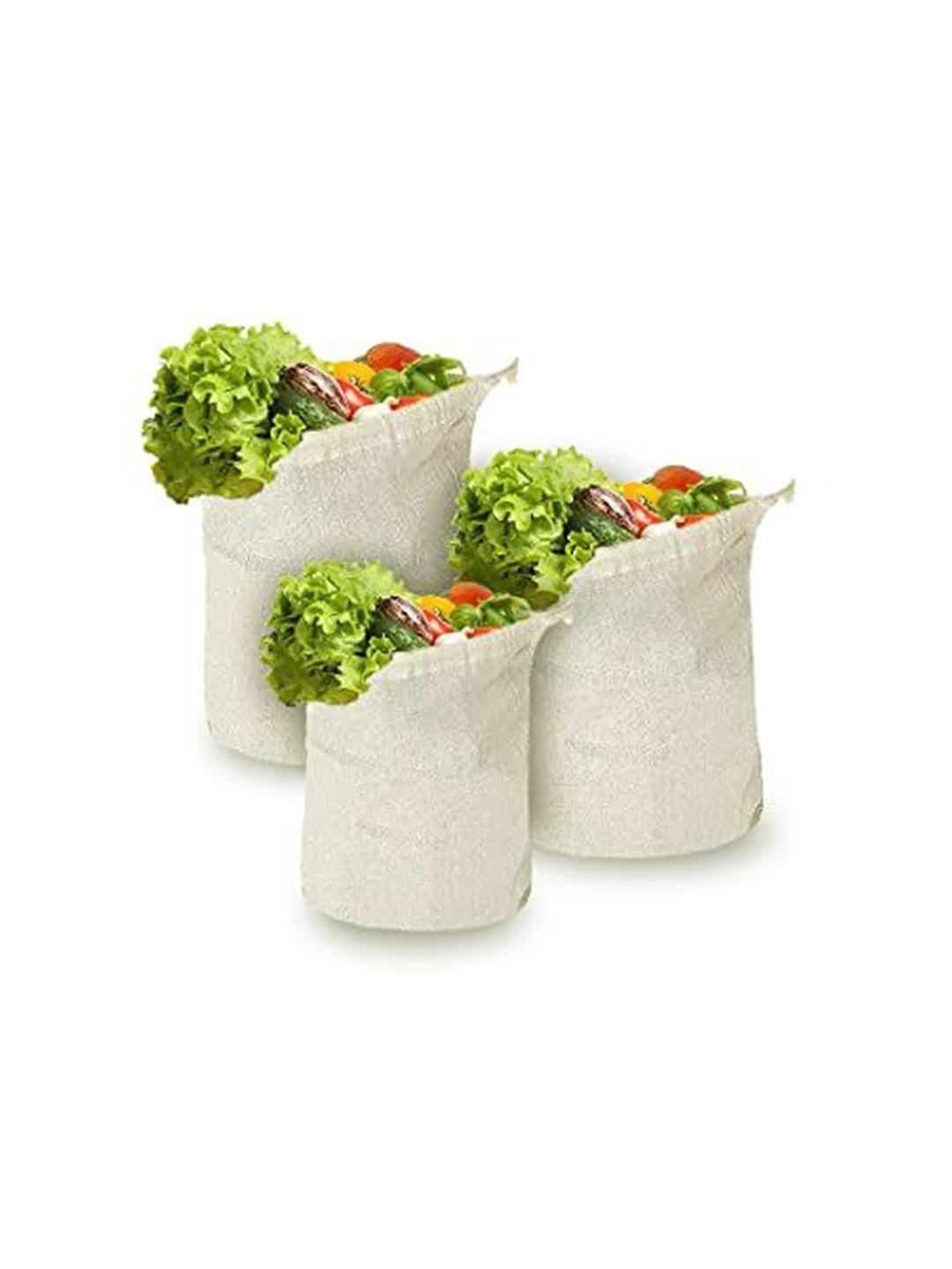

prettykrafts Beige 6 Pieces Fridge Storage Bags