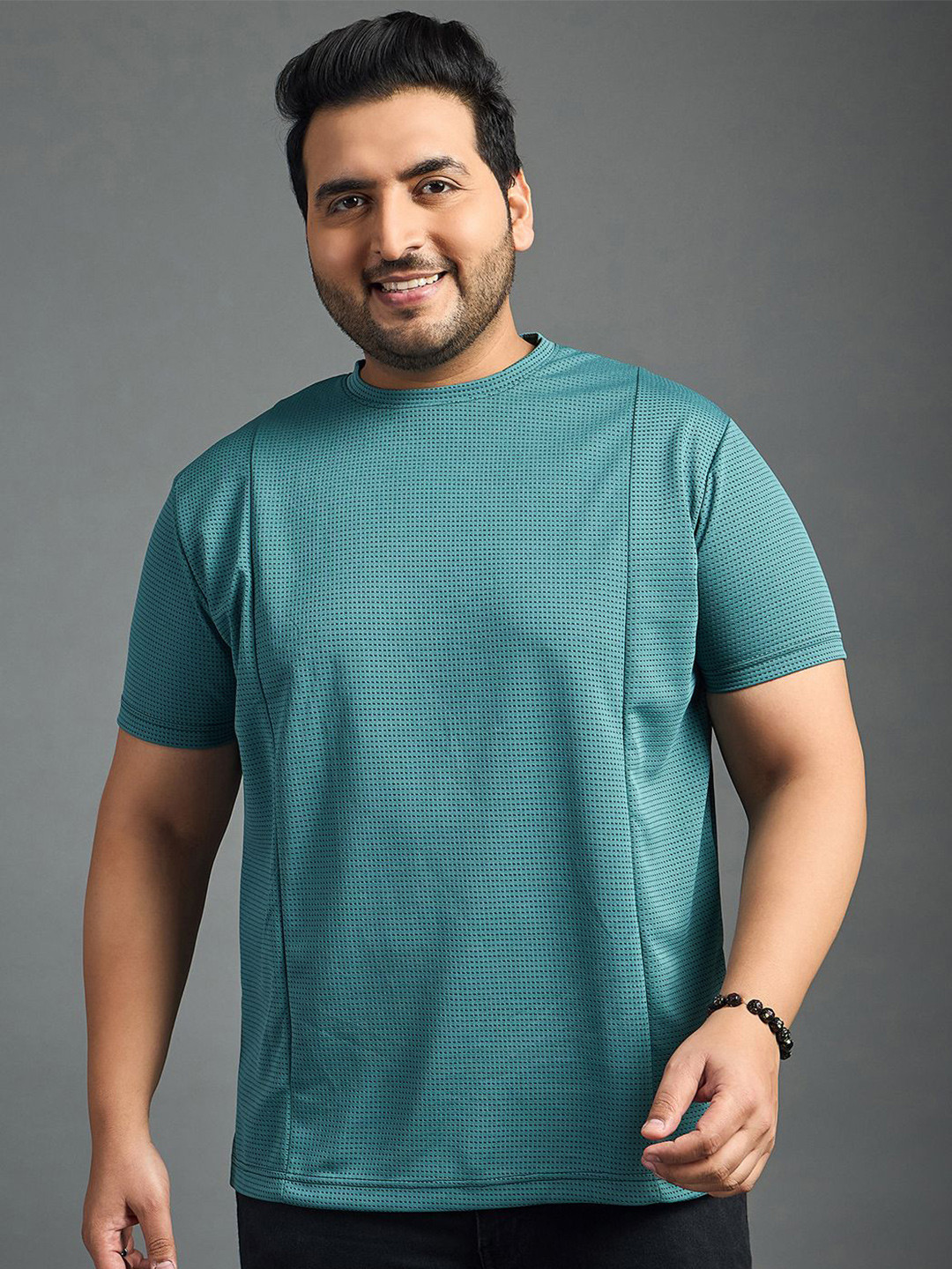 

bigbanana Men Pure Cotton Bio Finish Pockets T-shirt, Sea green