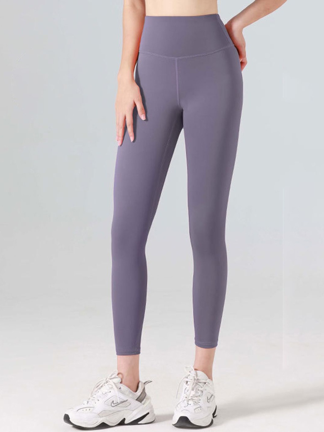 

StyleCast Women Solid Ankle Length Training Tights, Purple