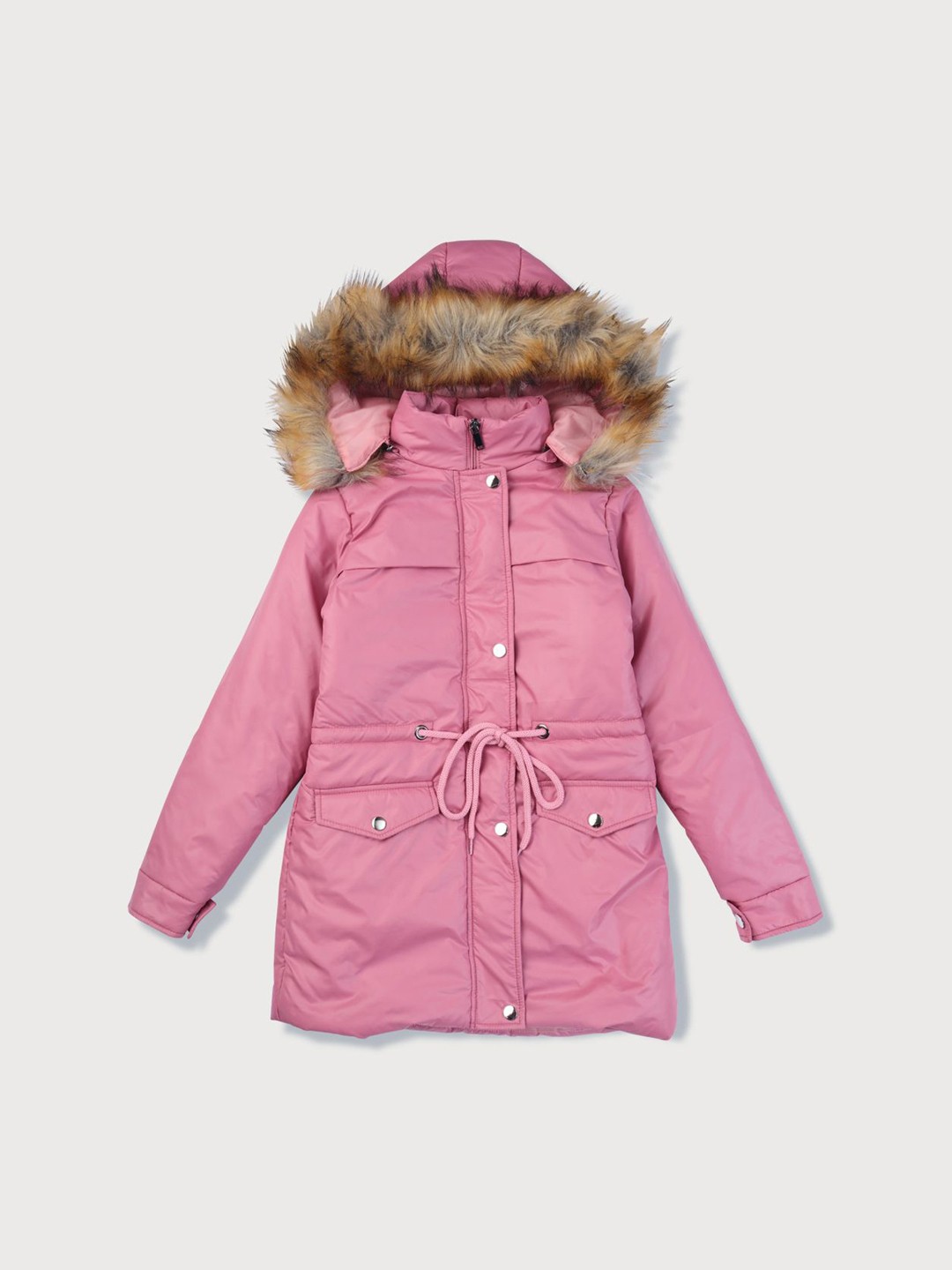 

Gini and Jony Girls Hooded Parka Jacket, Pink