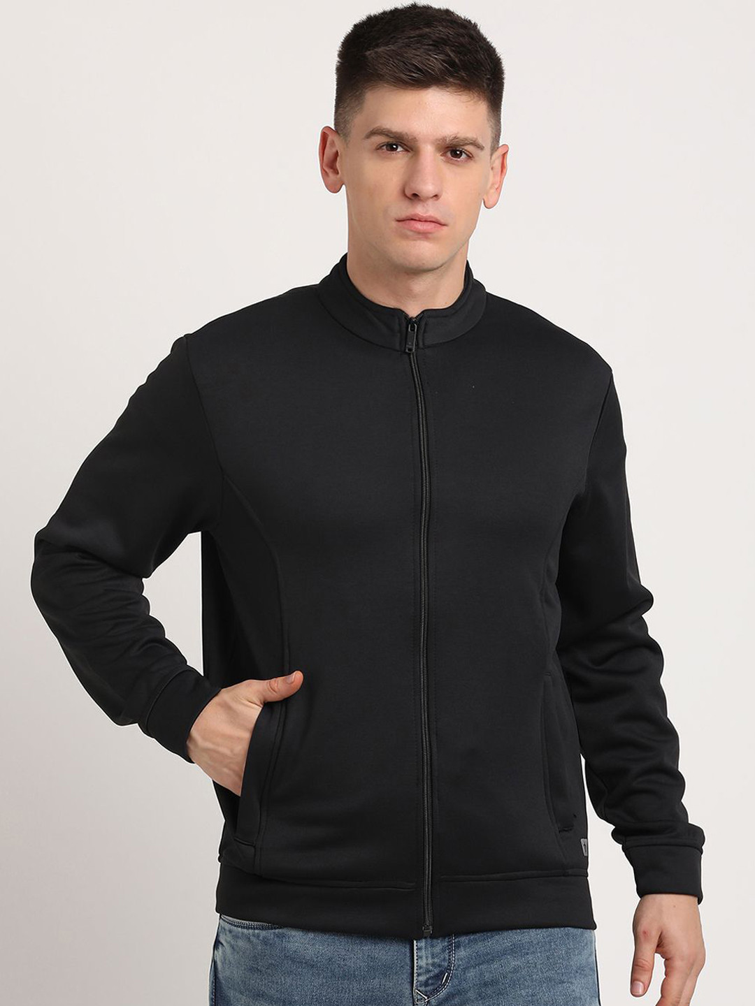 

Turtle Men Windcheater and Water Resistant Sporty Jacket, Black