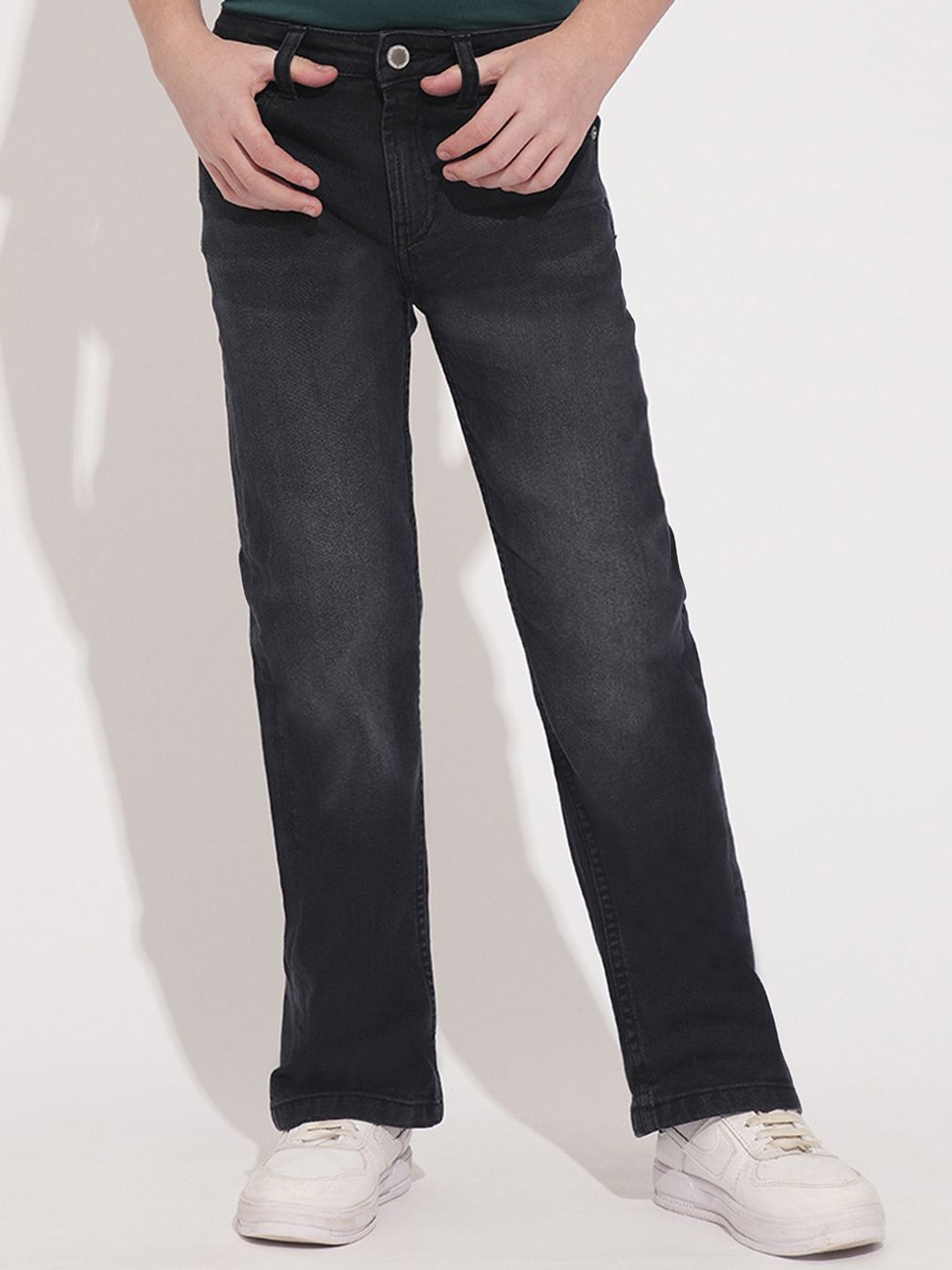 

Jack & Jones Junior Boys Bootcut Light Fade Stretchable Jeans, Black
