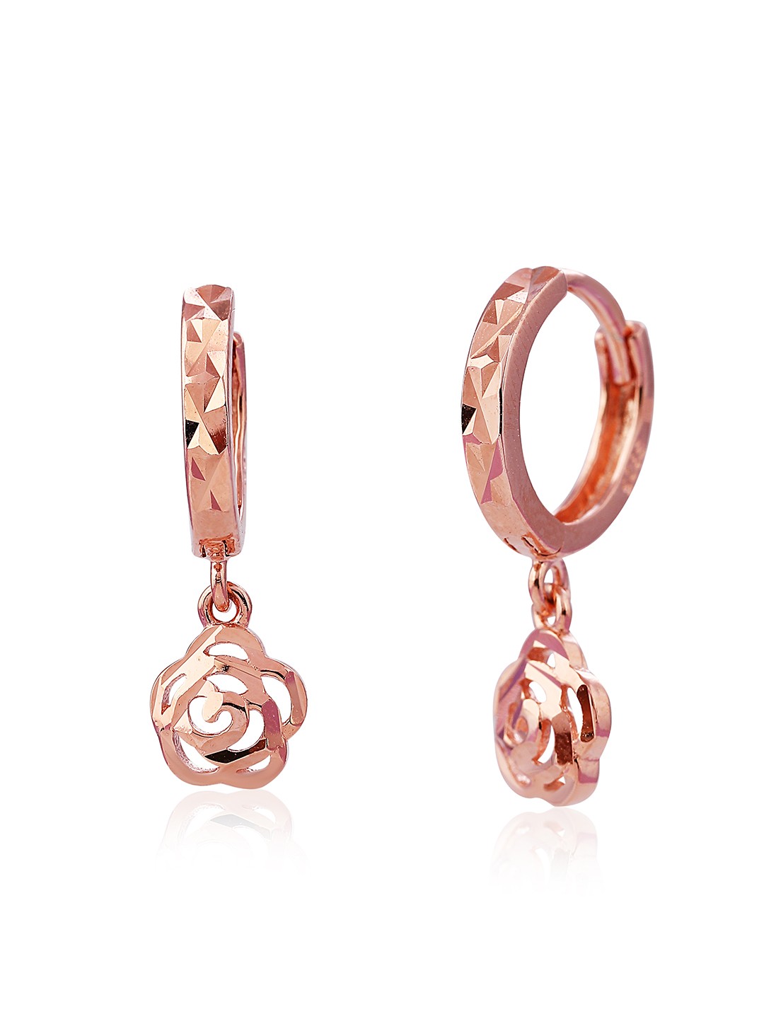 

DressBerry Contemporary Drop Earrings, Rose