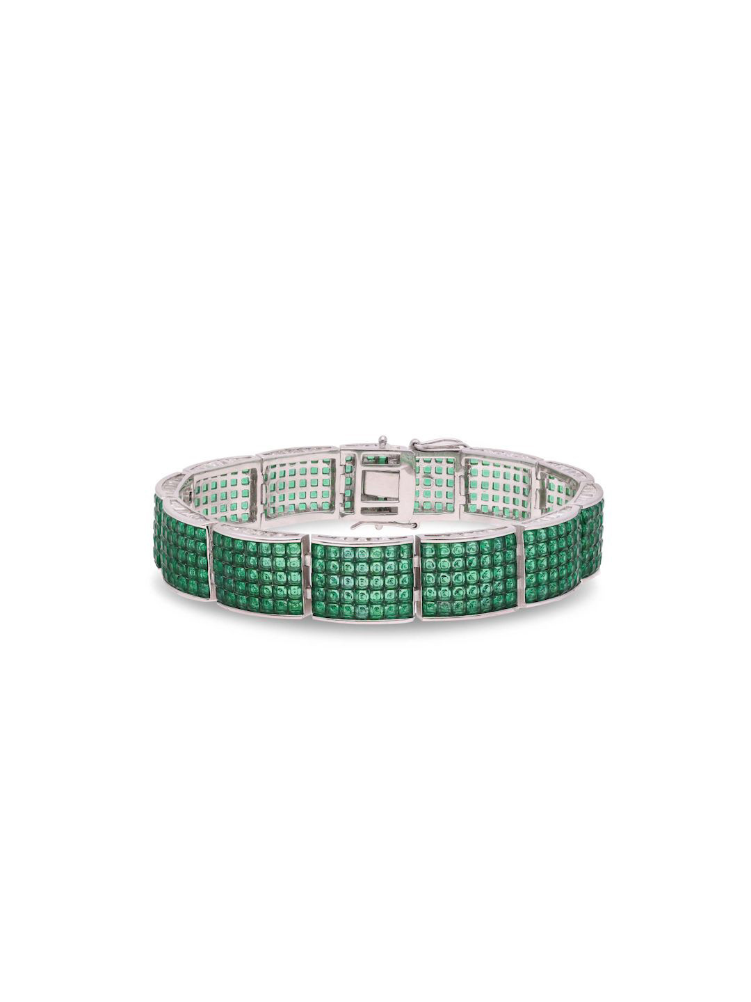 

MISS JO 92.5 Sterling Silver Rhodium-Plated Wraparound Bracelet