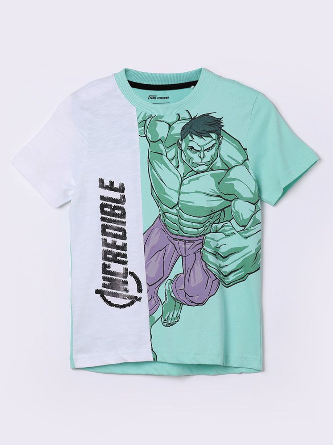 

Fame Forever by Lifestyle Boys Light Green Hulk T Shirt