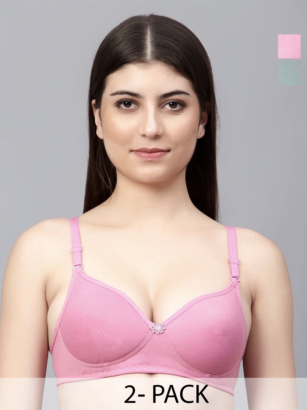 

Designer Bugs Bra Medium Coverage Lightly Padded, Pink