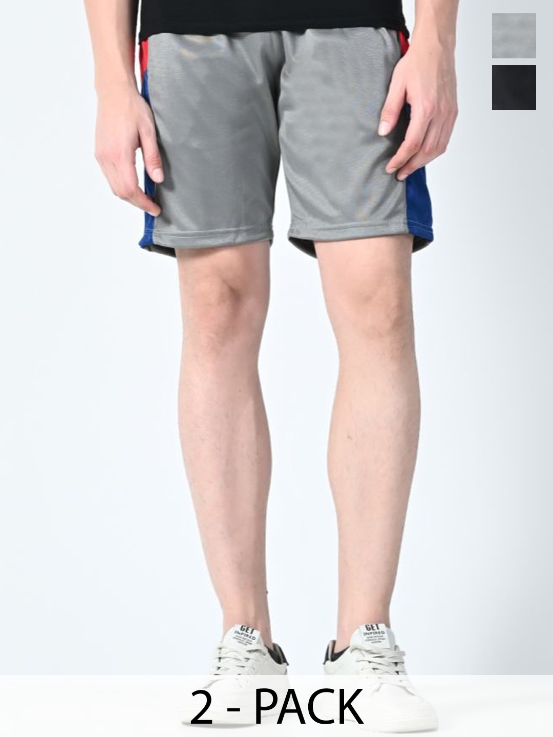 

BAESD Men High-Rise Solid Shorts, Multi