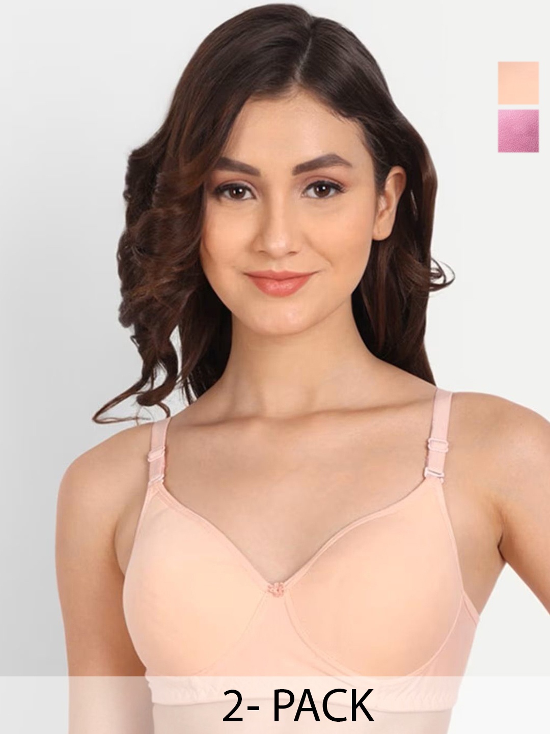 

Designer Bugs Bra Medium Coverage Lightly Padded, Pink