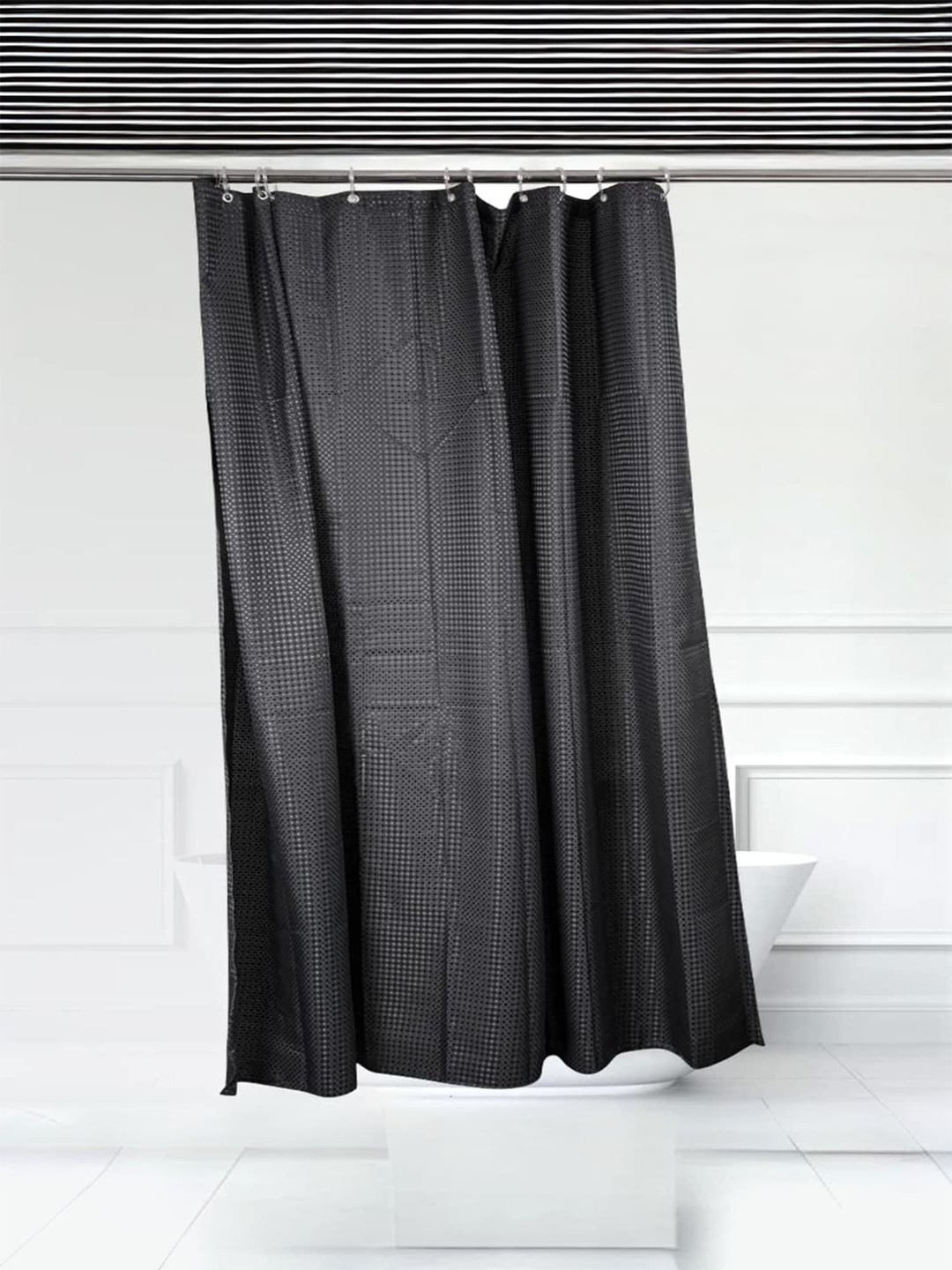 

Anko Black Waterproof Shower Curtain