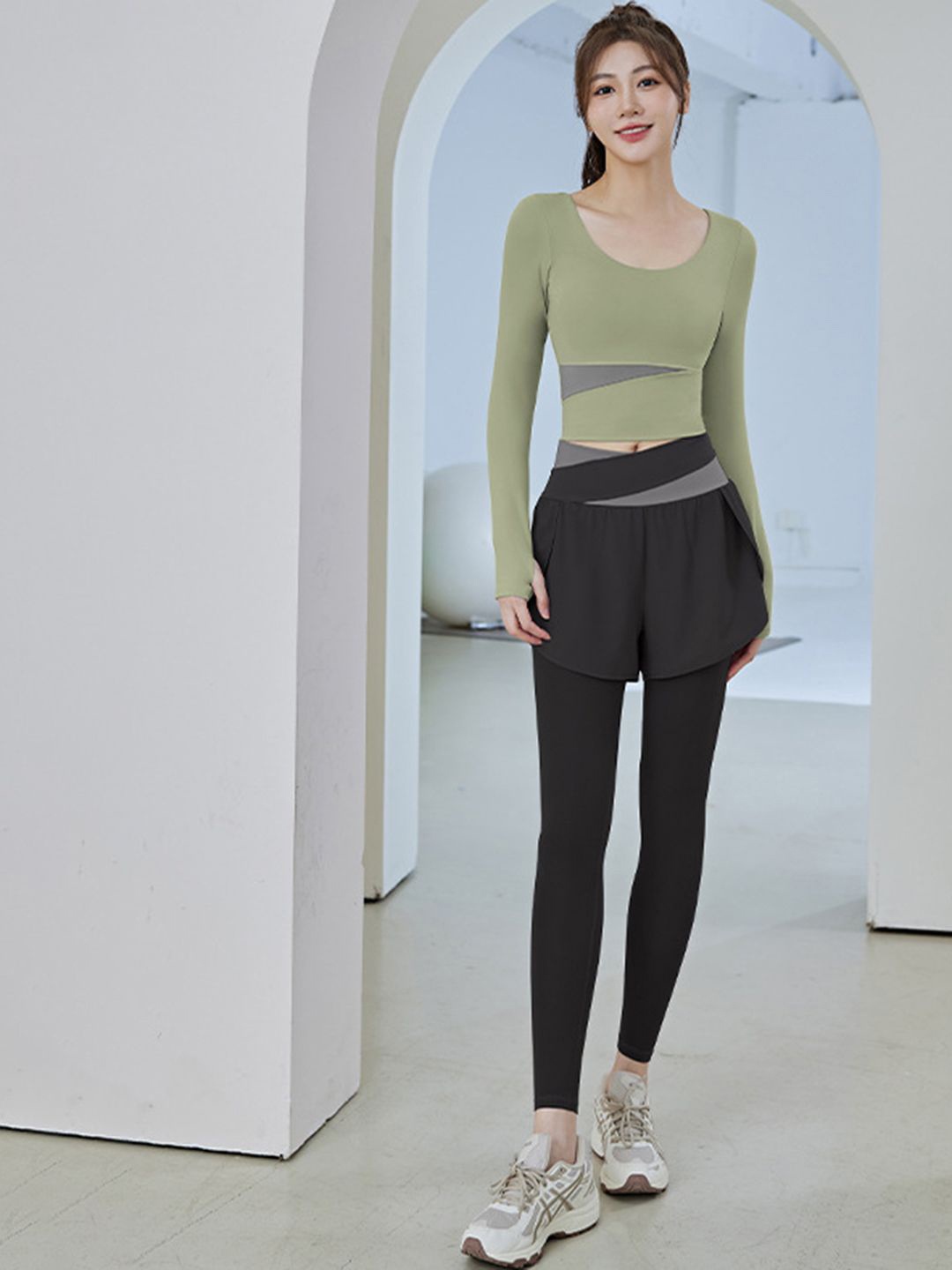 

StyleCast Colorblocked Tracksuits, Olive
