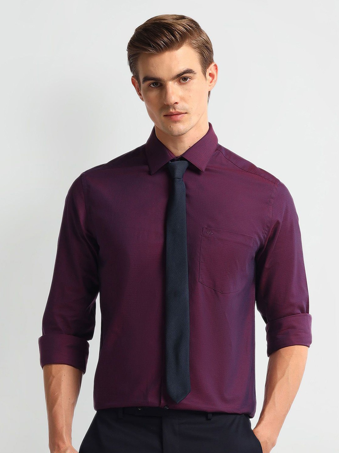 

Arrow Men Slim Fit Opaque Formal Shirt, Pink