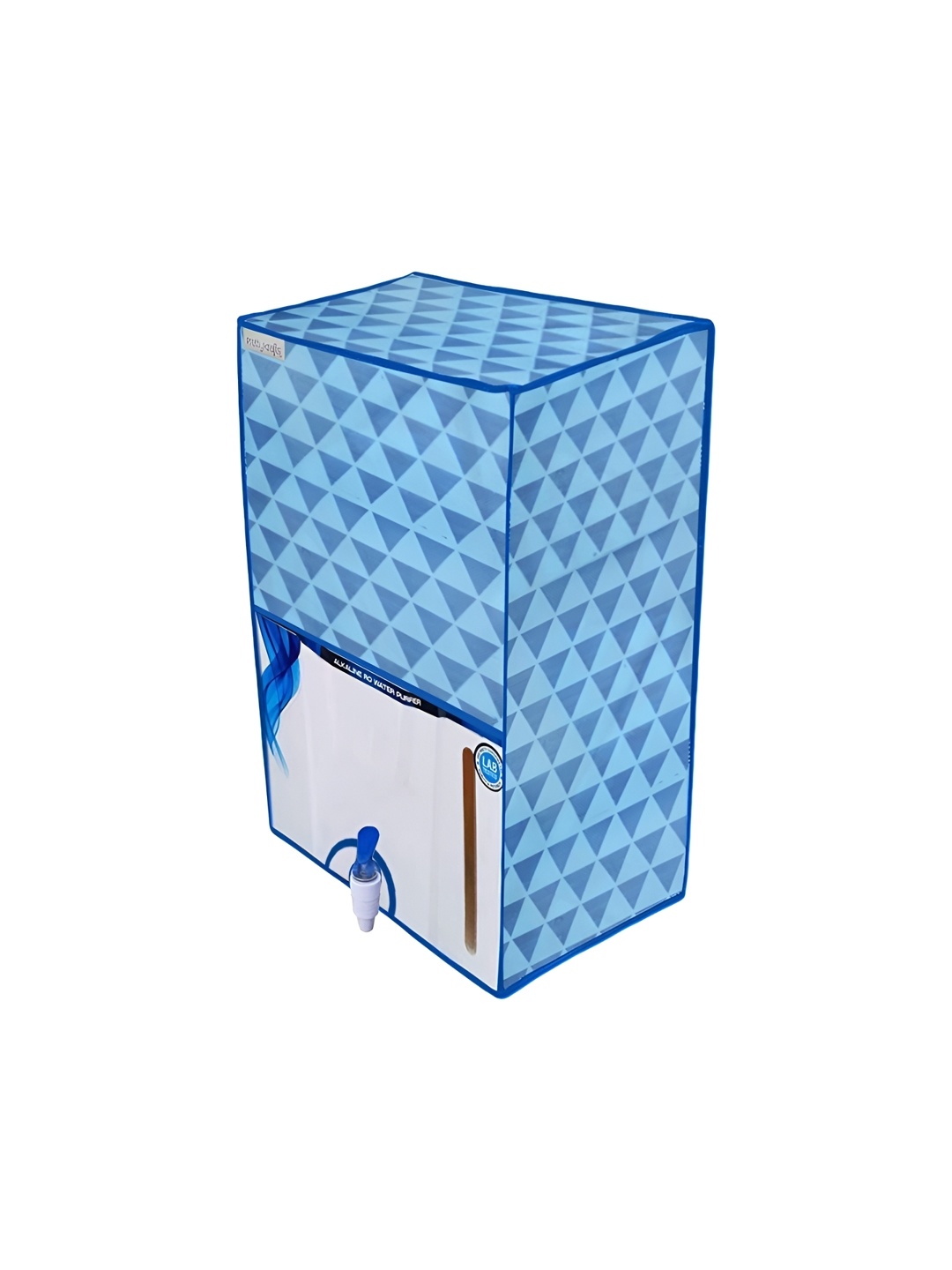 

prettykrafts Blue Printed Water Purifier RO Cover