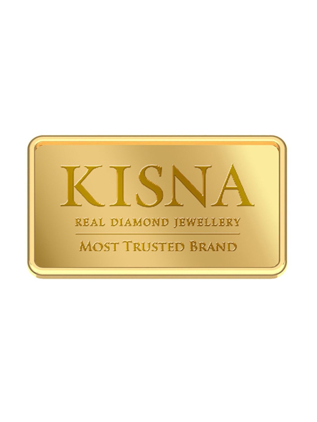 

KISNA DIAMOND AND GOLD JEWELLERY Brand Logo Printed 24KT Gold Coin Bar- 1gm
