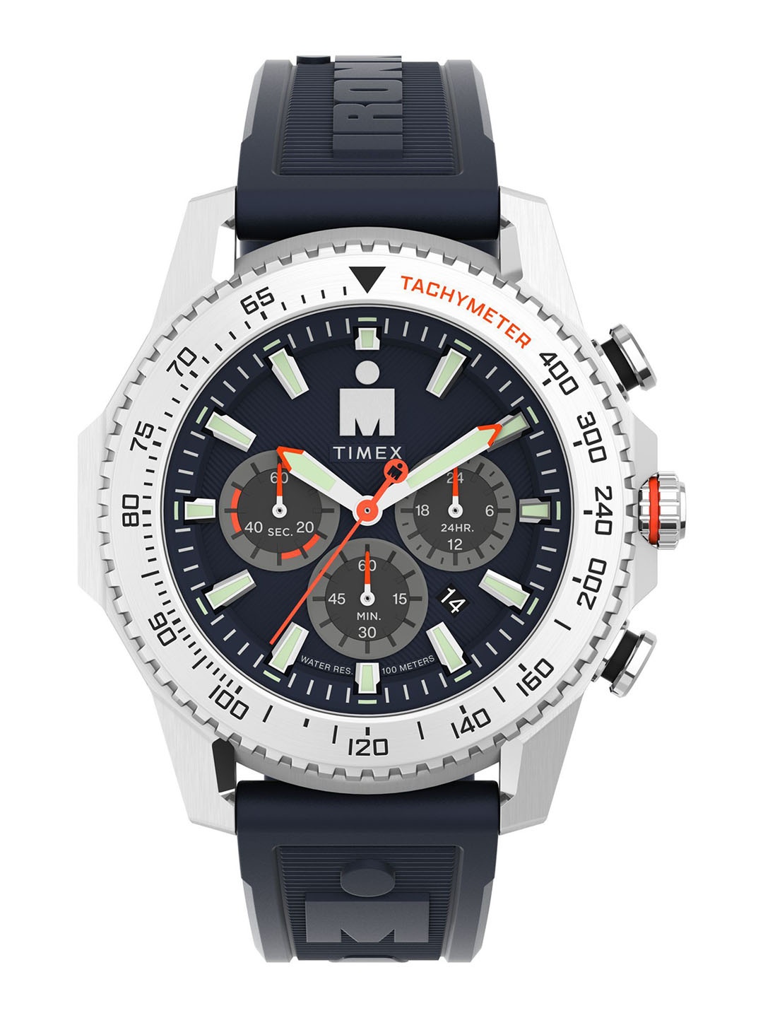 

Timex Men Dial & Textured Straps Analogue Watch TW2W55500UJ, Blue