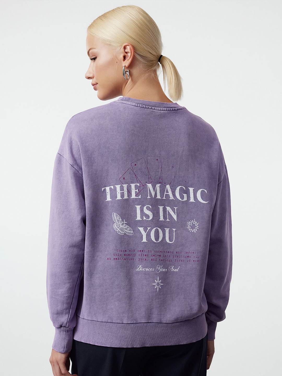 

Trendyol Women Printed Sweatshirt, Na