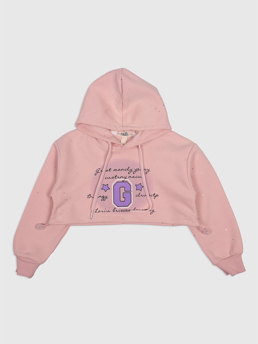 

CHUNMUN Girls Hooded Sweatshirt, Peach