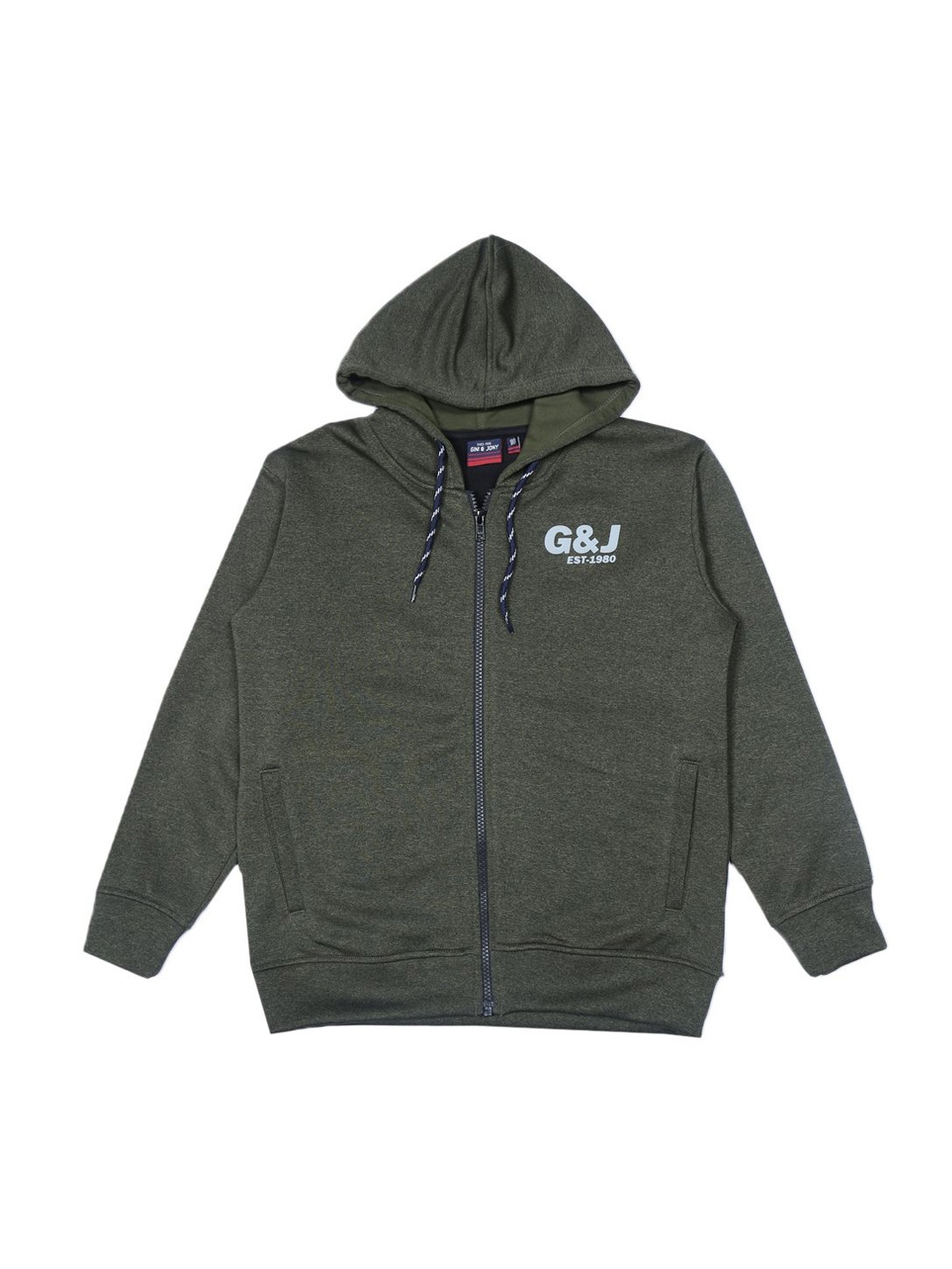 

Gini and Jony Boys Hooded Brand Logo Bomber Jacket, Grey