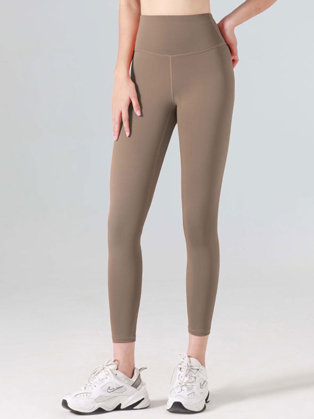 

StyleCast Women Solid Ankle-Length Tights, Brown