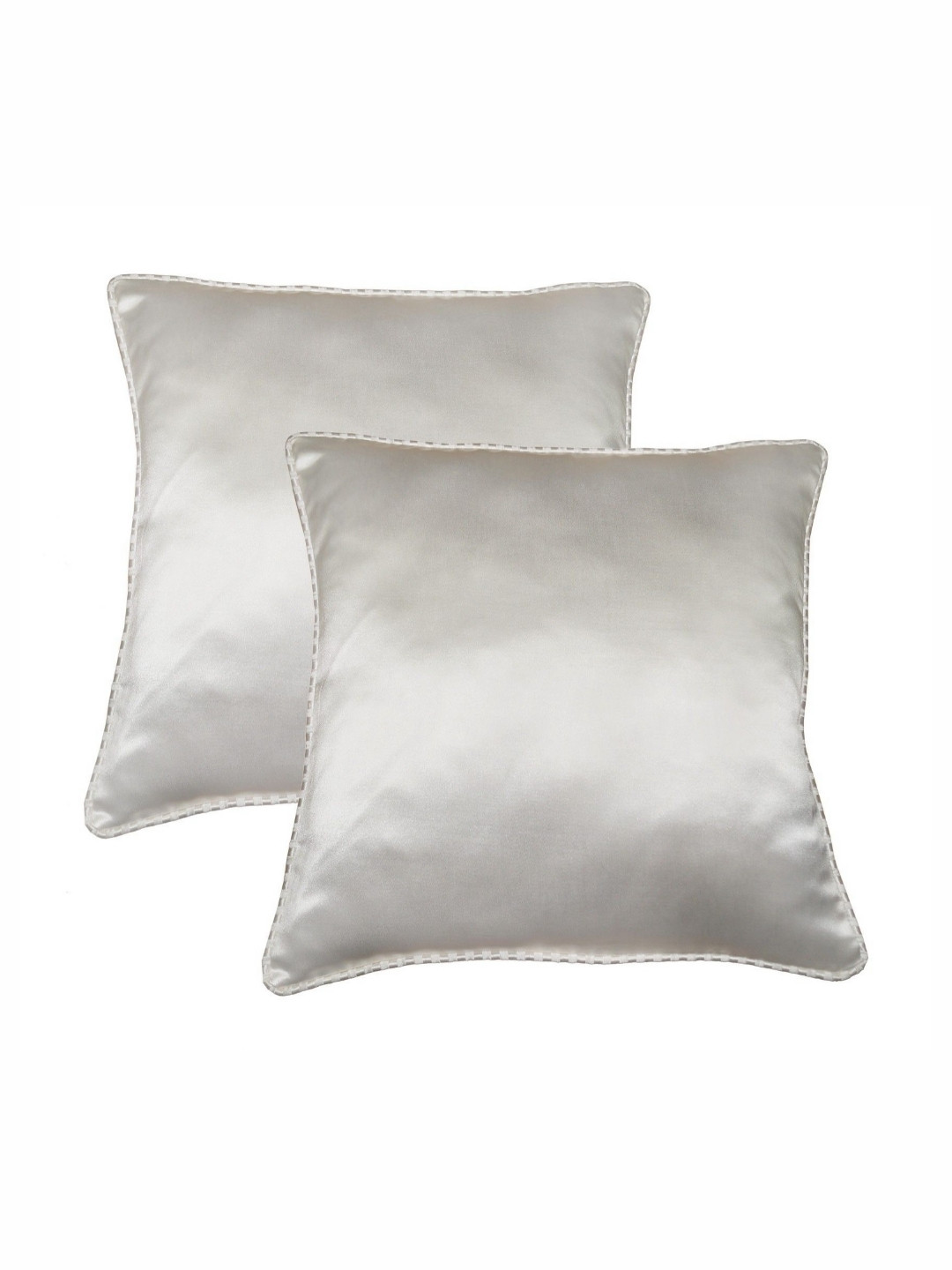 

Lushomes Cream-Coloured Set of 2 Square Cushion Covers