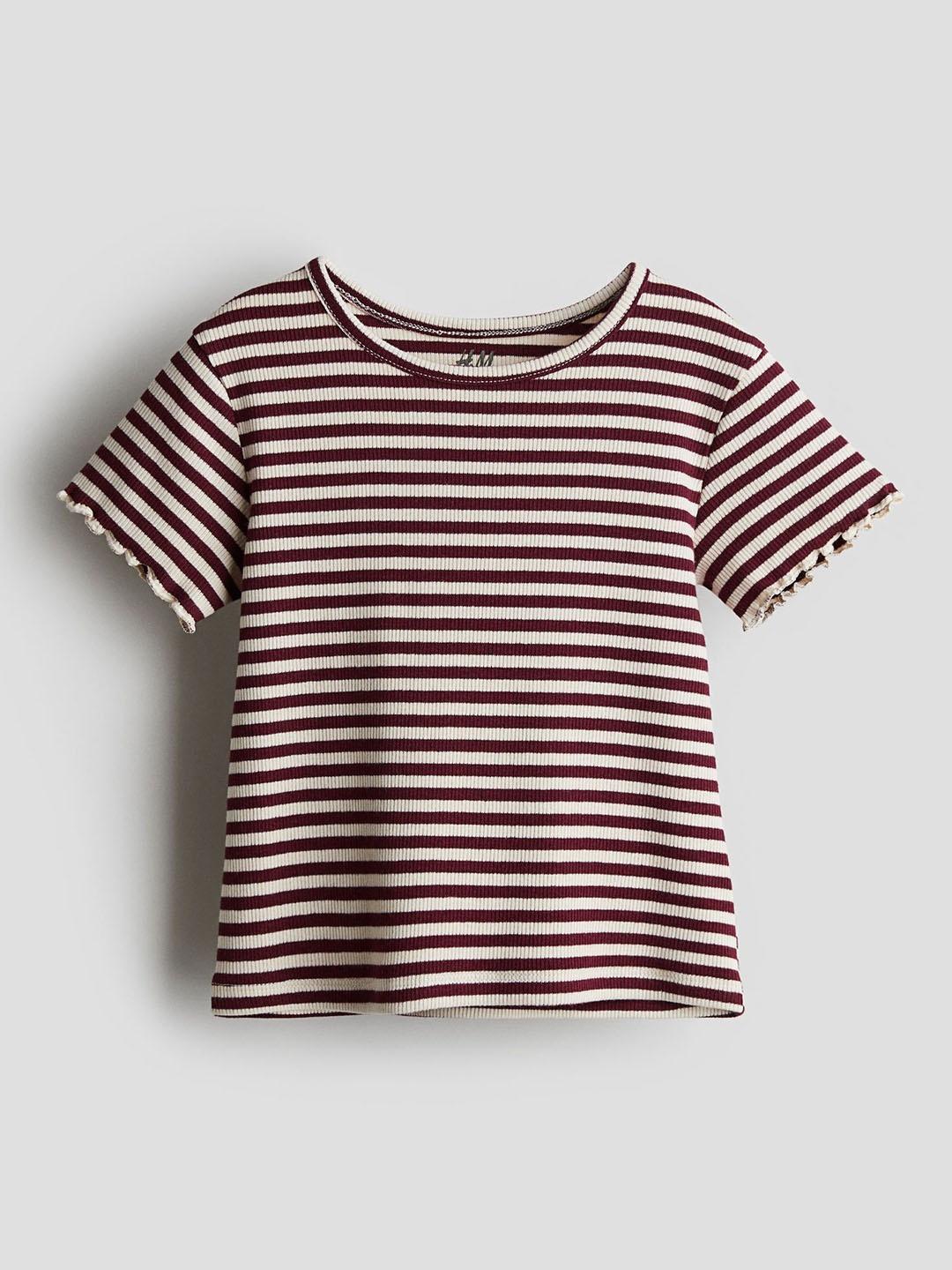 

Girls Ribbed jersey top, Maroon