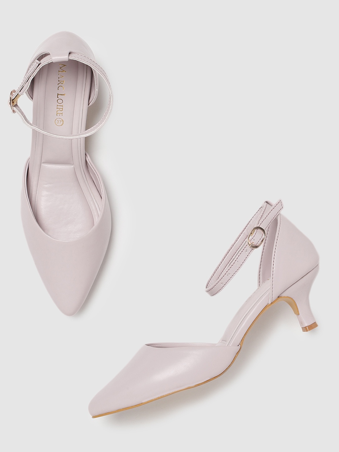 

Marc Loire PU Work Kitten Pumps, Purple