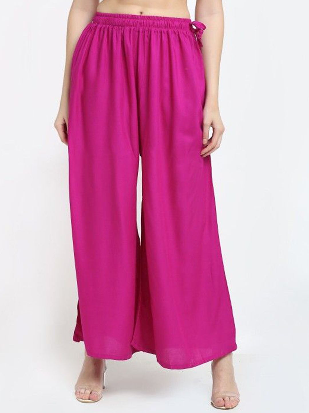 

KALINI Women Solid Palazzos, Pink
