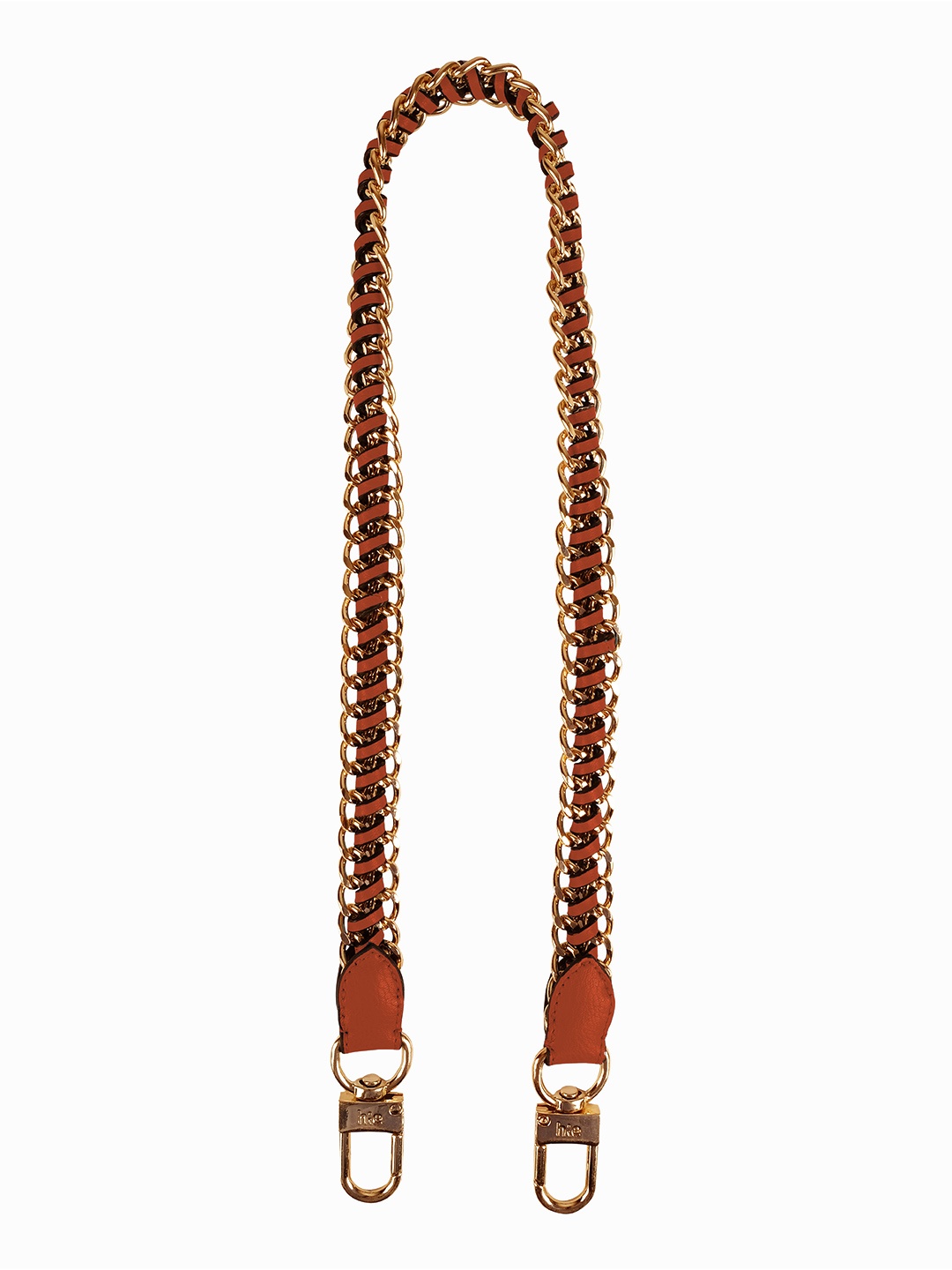 

HIE Women Leather Structured Sling Bag, Tan