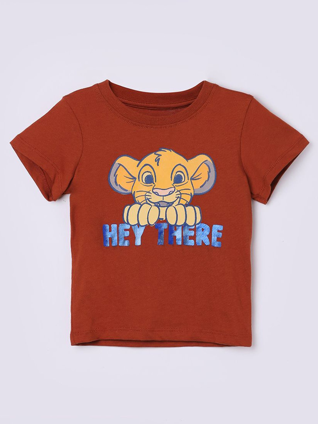 

Juniors by Lifestyle Boys Disney Lion King Printed Round Neck Cotton T-shirt, Rust