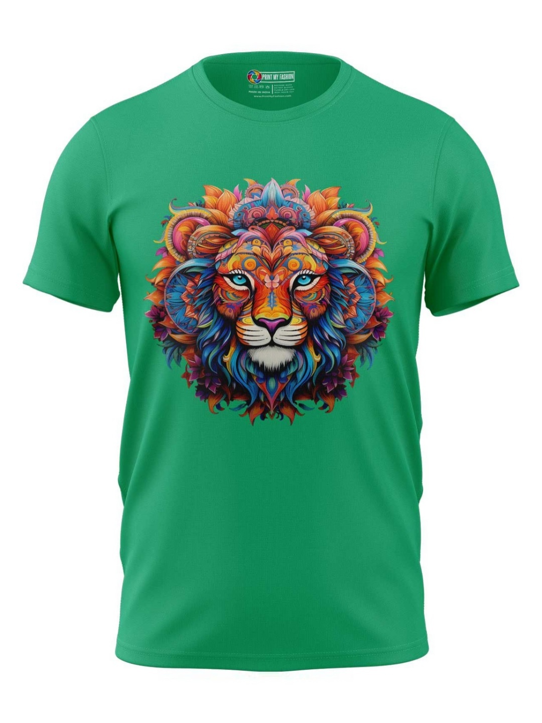 

Print My Fashion Boys Graphic Printed Round Neck Cotton T-shirt, Green