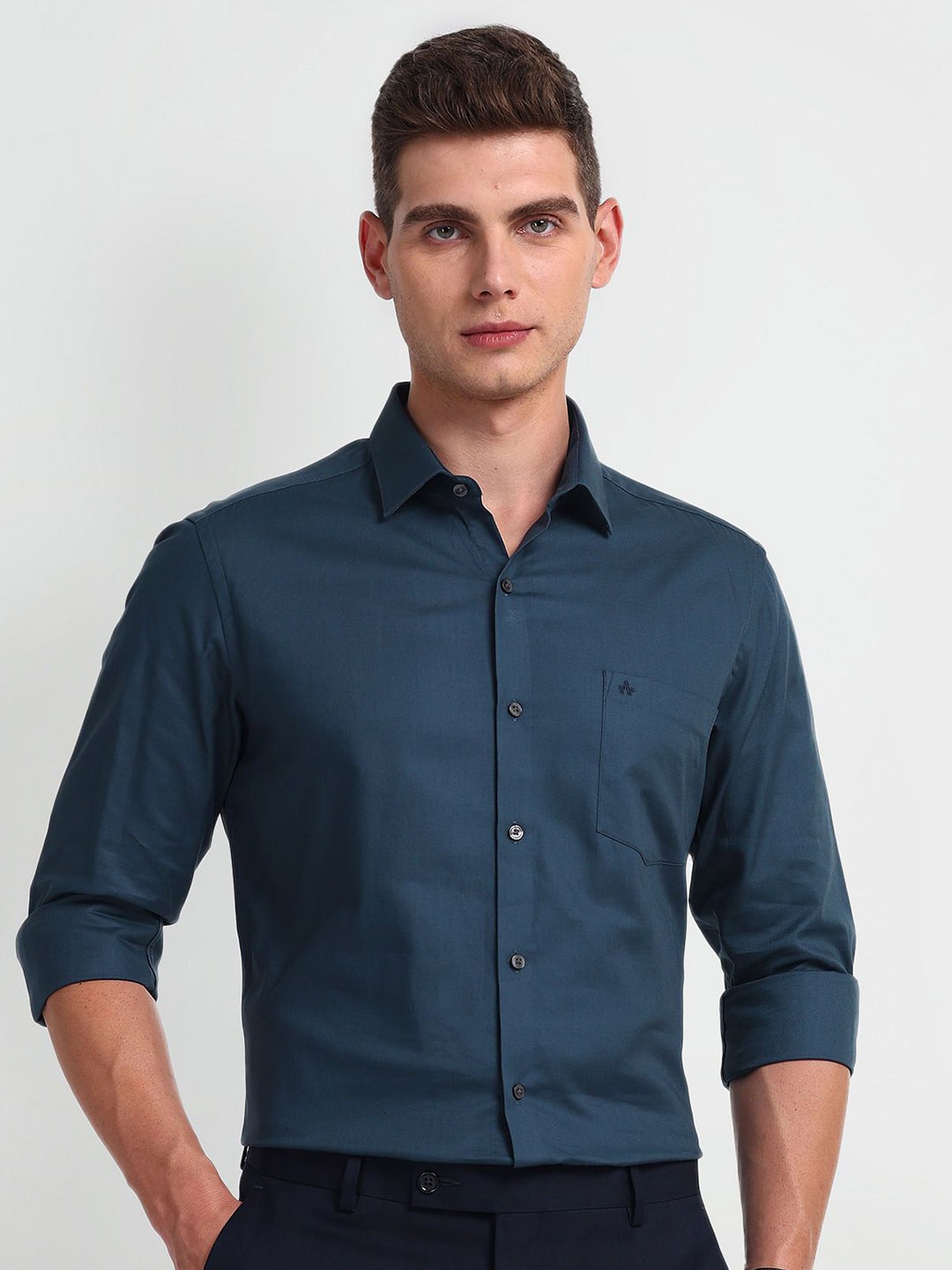 

Arrow Men Slim Fit Opaque Formal Shirt, Blue