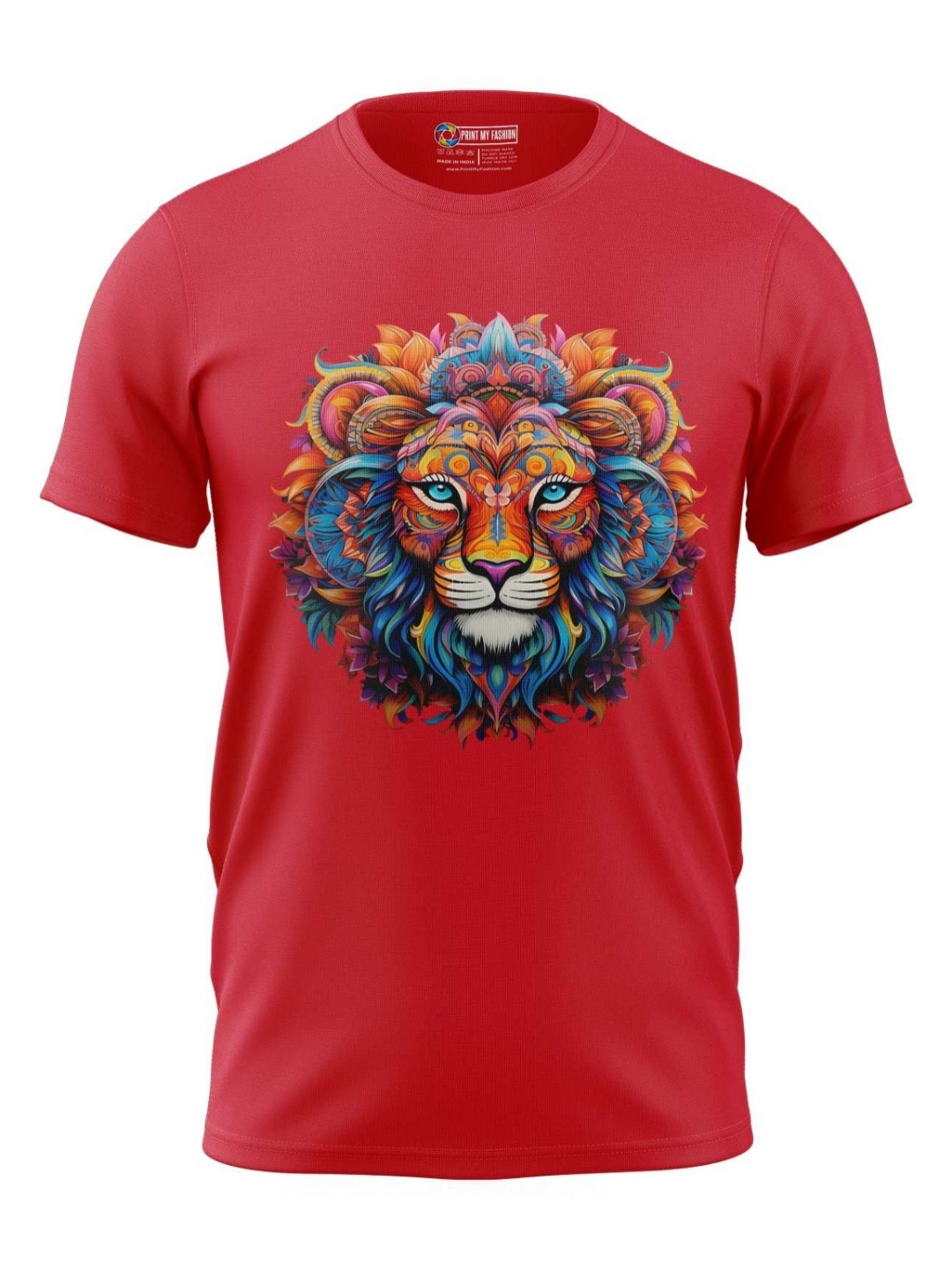 

Print My Fashion Boys Graphic Printed Round Neck Cotton T-shirt, Red
