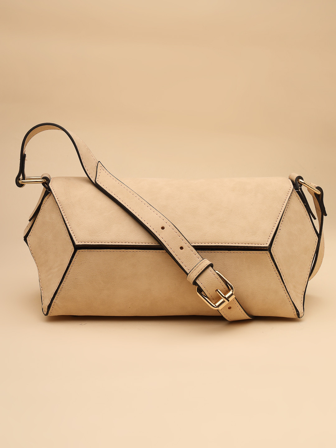 

DressBerry Women Structured Sling Bag, Beige