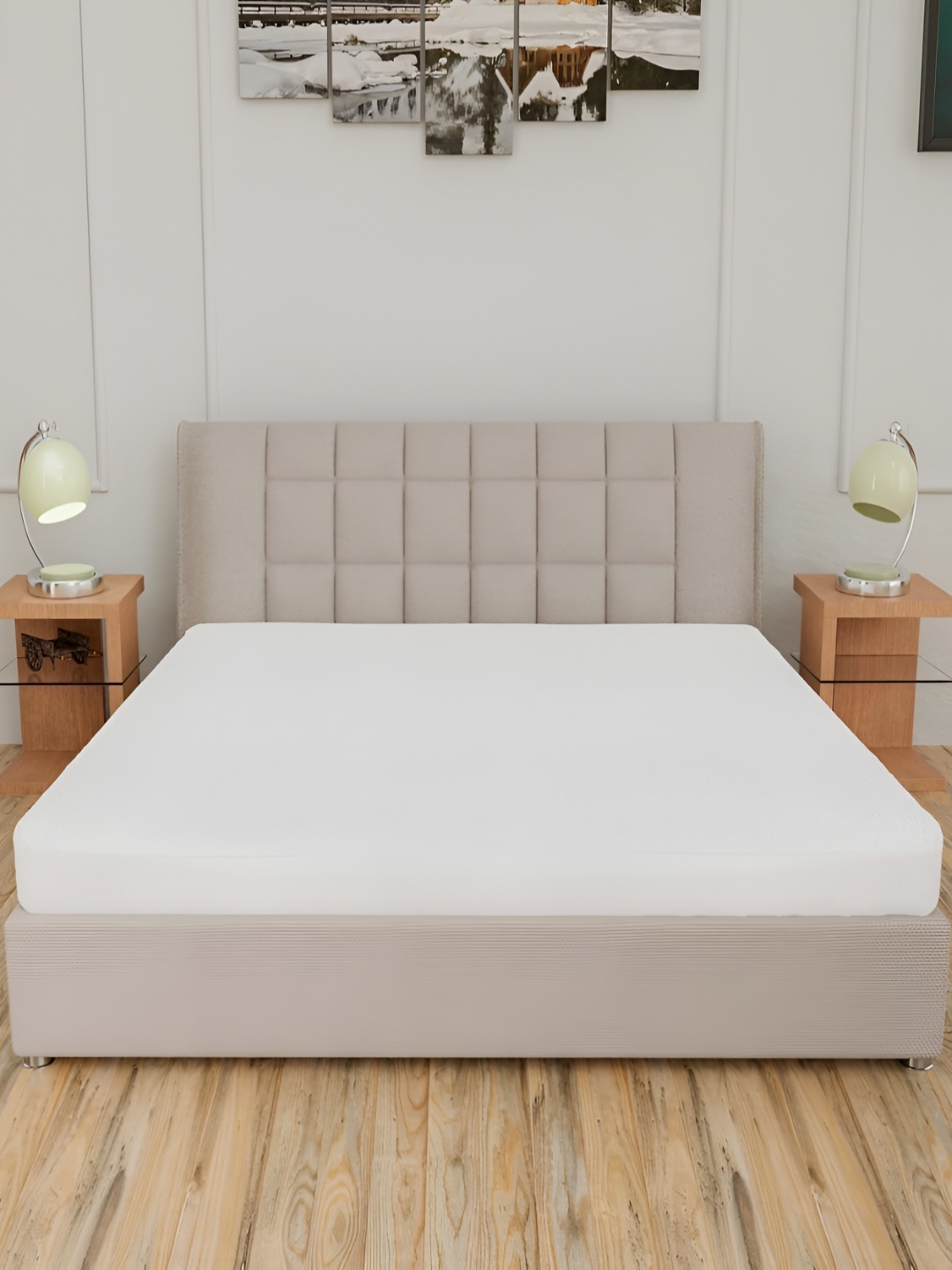 

CURIOUS LIFESTYLE White Terry Water Resistant Mattress Protector