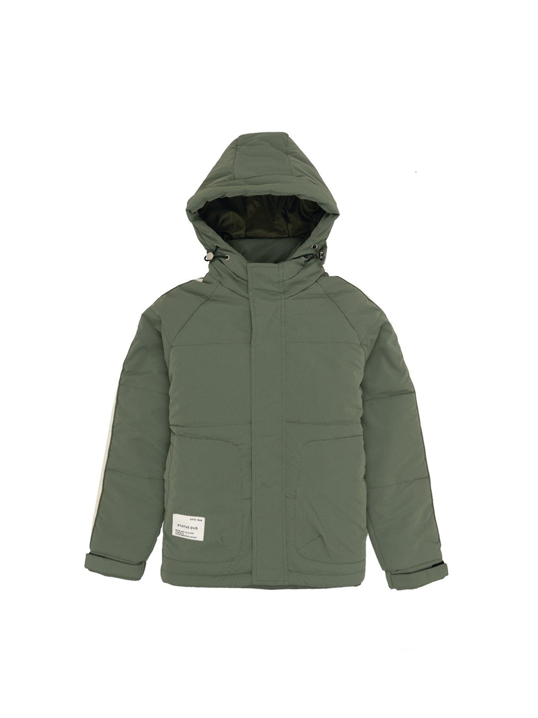 

Status Quo Boys Bomber Hooded Jacket, Green