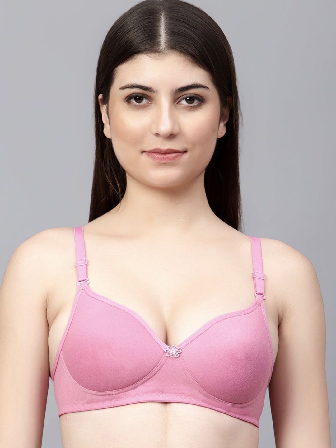 

Designer Bugs Bra Medium Coverage Lightly Padded, Pink