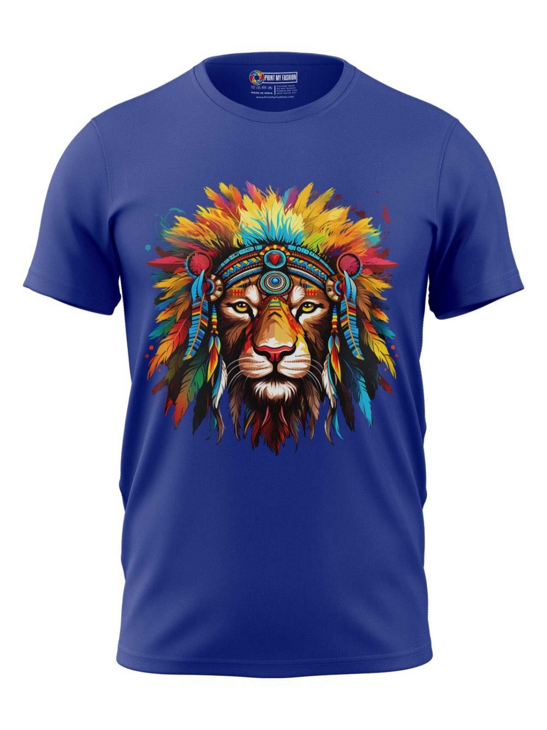 

Print My Fashion Boys Graphic Printed Round Neck Cotton T-shirt, Blue