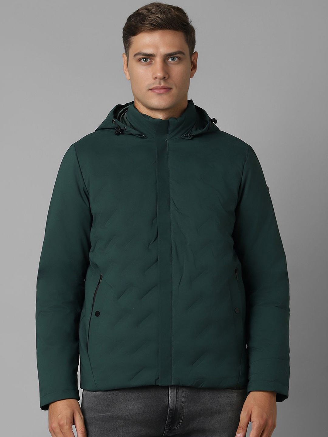 

Louis Philippe Men Padded Jacket, Green